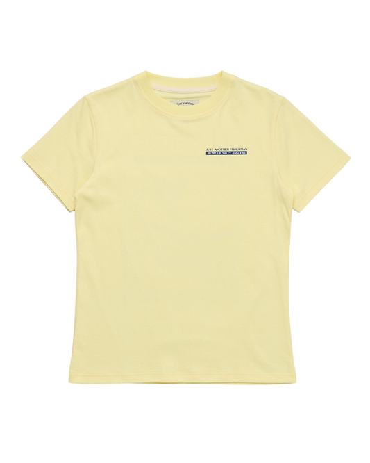 Just Another Fisherman Mini Salty Anglers Short Sleeve Tee Dawn Yellow