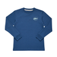 Just Another Fisherman Mini Snapper Long Sleeve Tee Military Blue