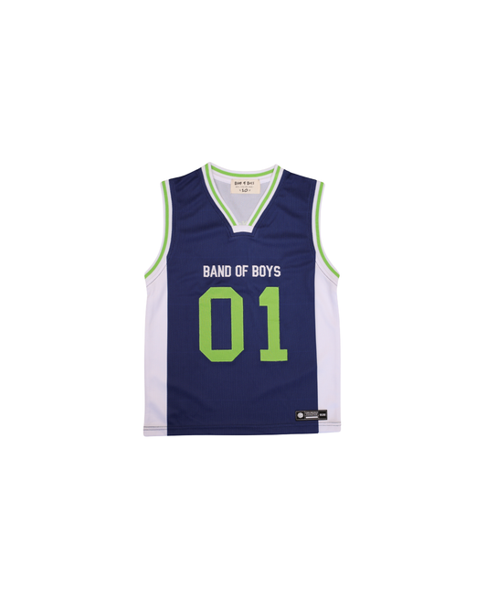 Band of Boys Navy | White BOB Slam Dunk Tank