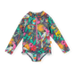 Goldie + Ace Paradise Long Sleeve Frill Swimsuit