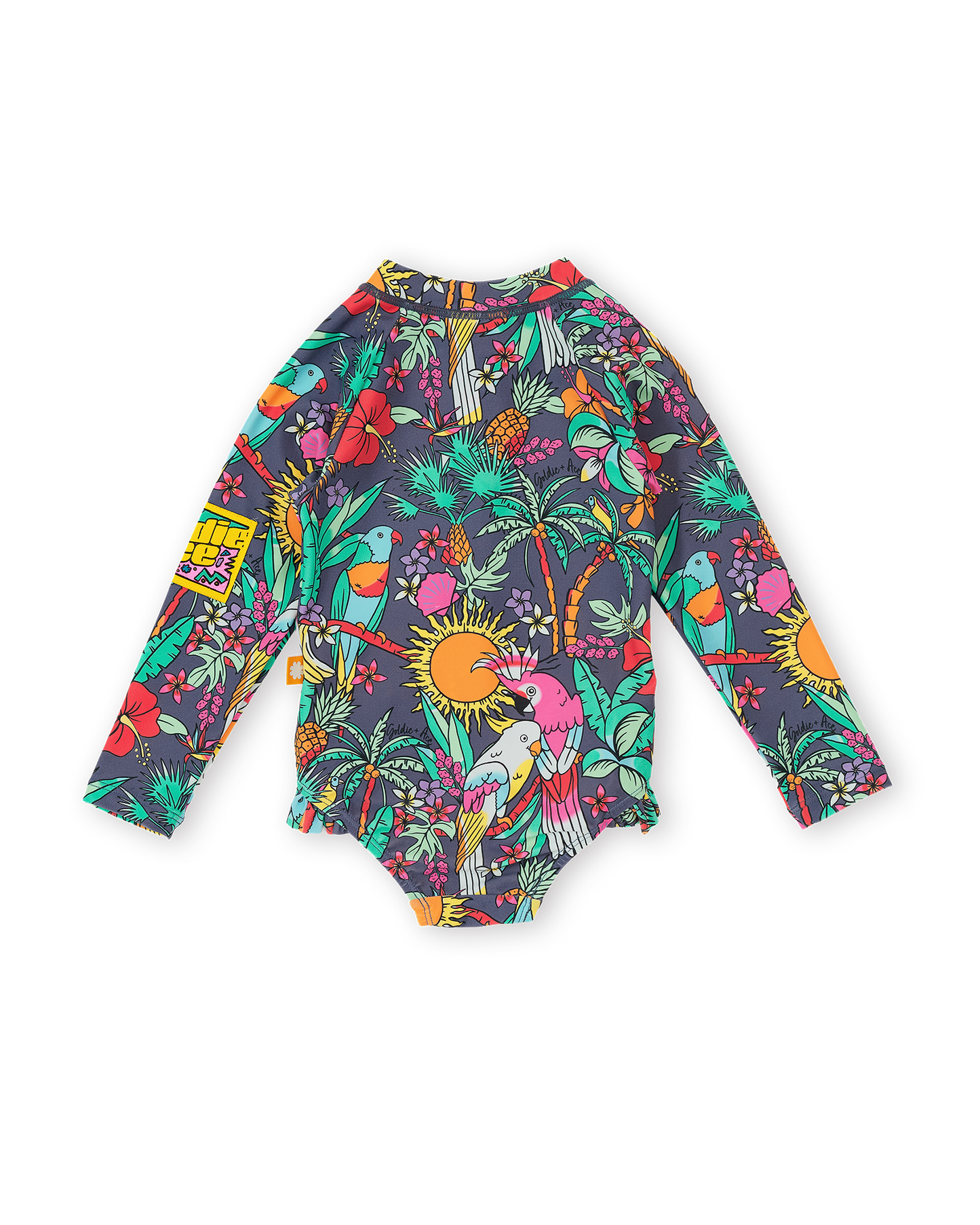 Goldie + Ace Paradise Long Sleeve Frill Swimsuit