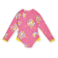 Goldie + Ace Floral Long Sleeve Frill Swimsuit
