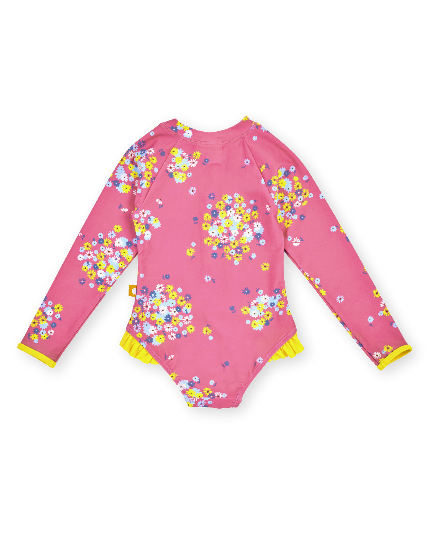 Goldie + Ace Floral Long Sleeve Frill Swimsuit