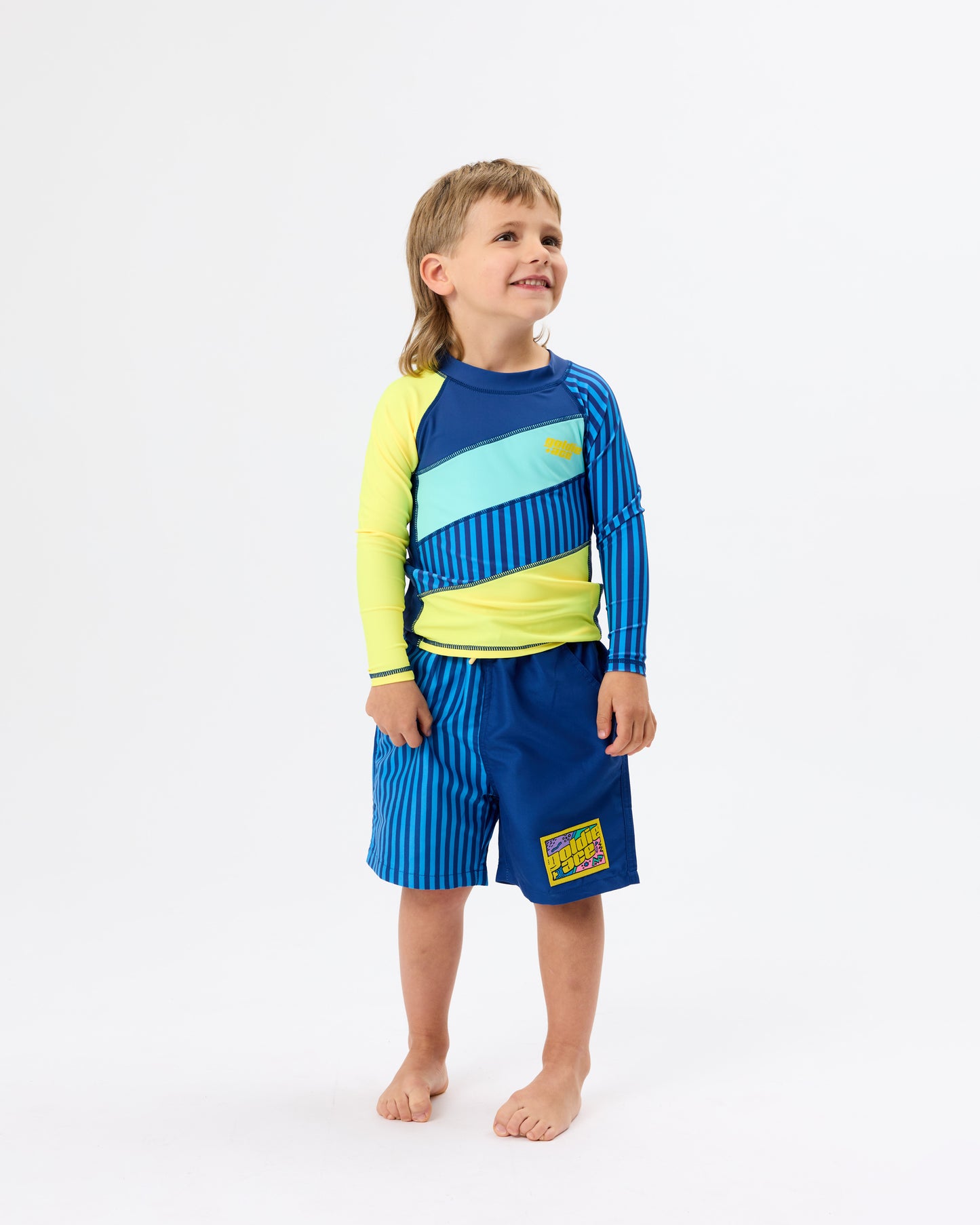 Goldie + Ace Stripe Panel Rashguard