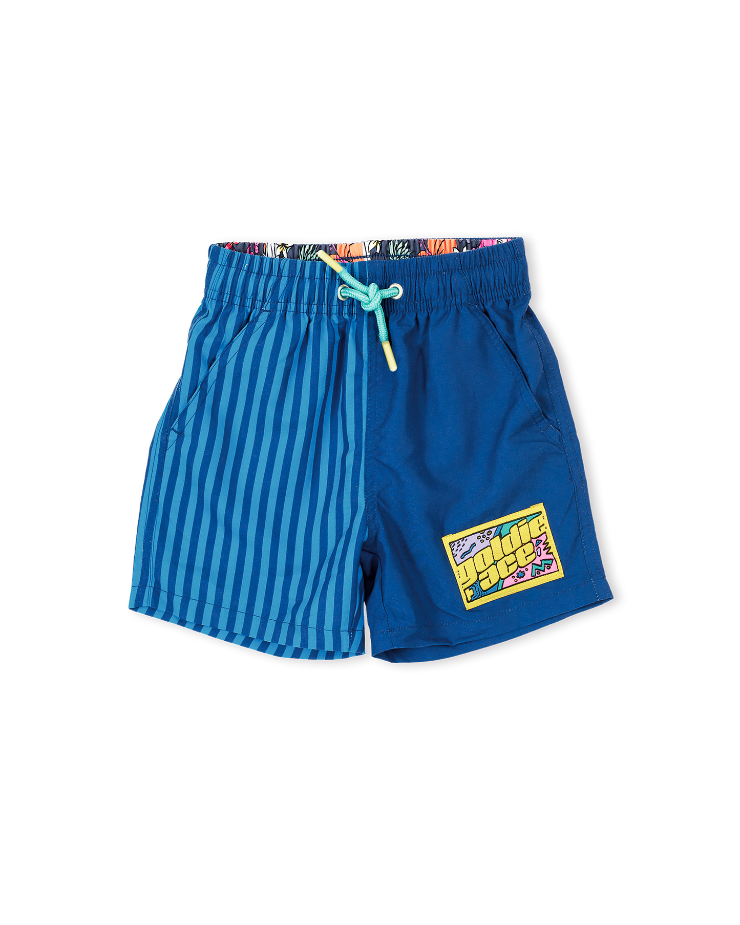 Goldie + Ace Stripe Panel Board Shorts