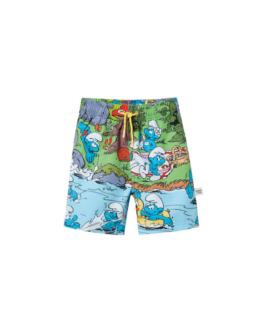 Goldie + Ace The Smurfs Splash Boardshort