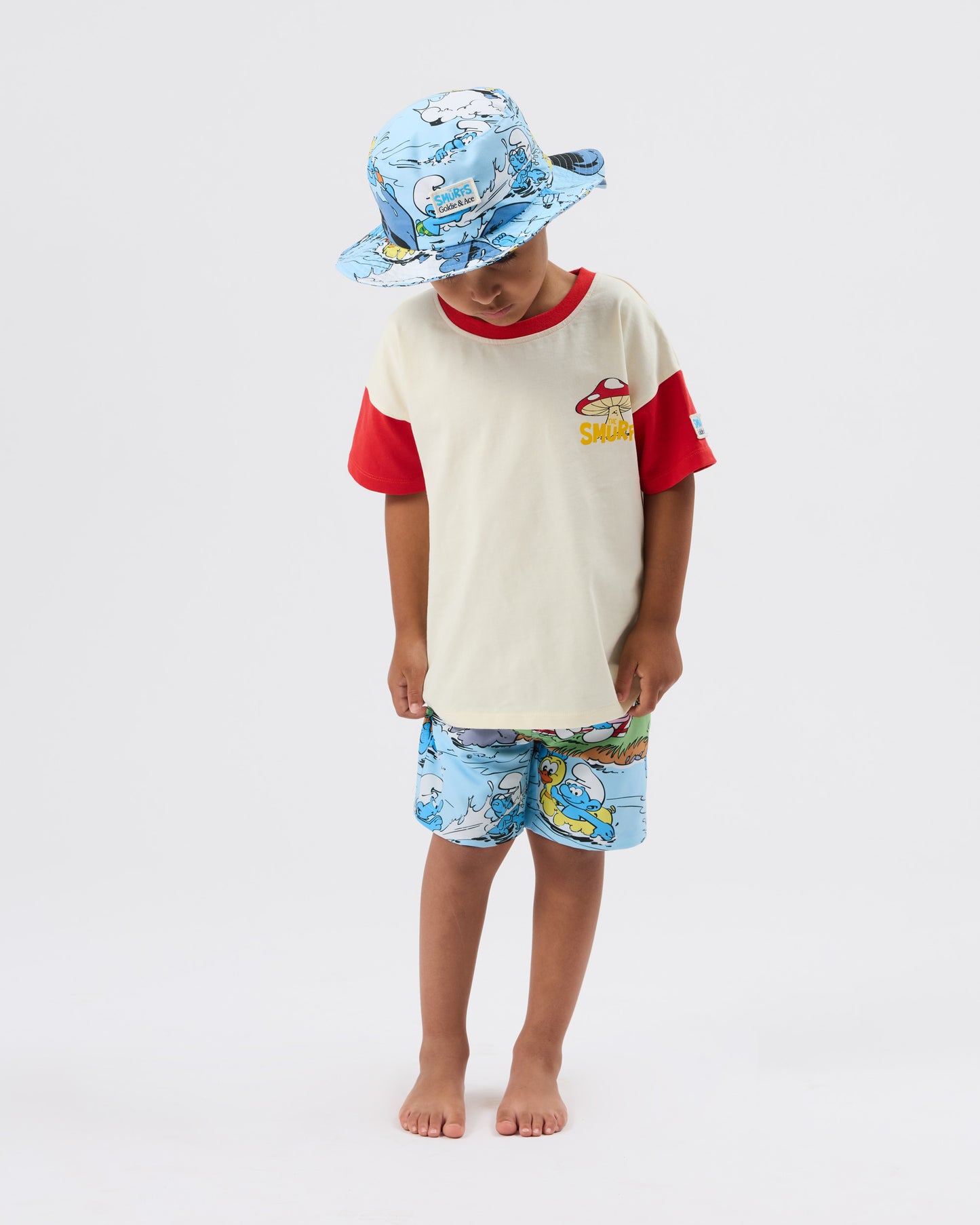 Goldie + Ace The Smurfs Splash Boardshort