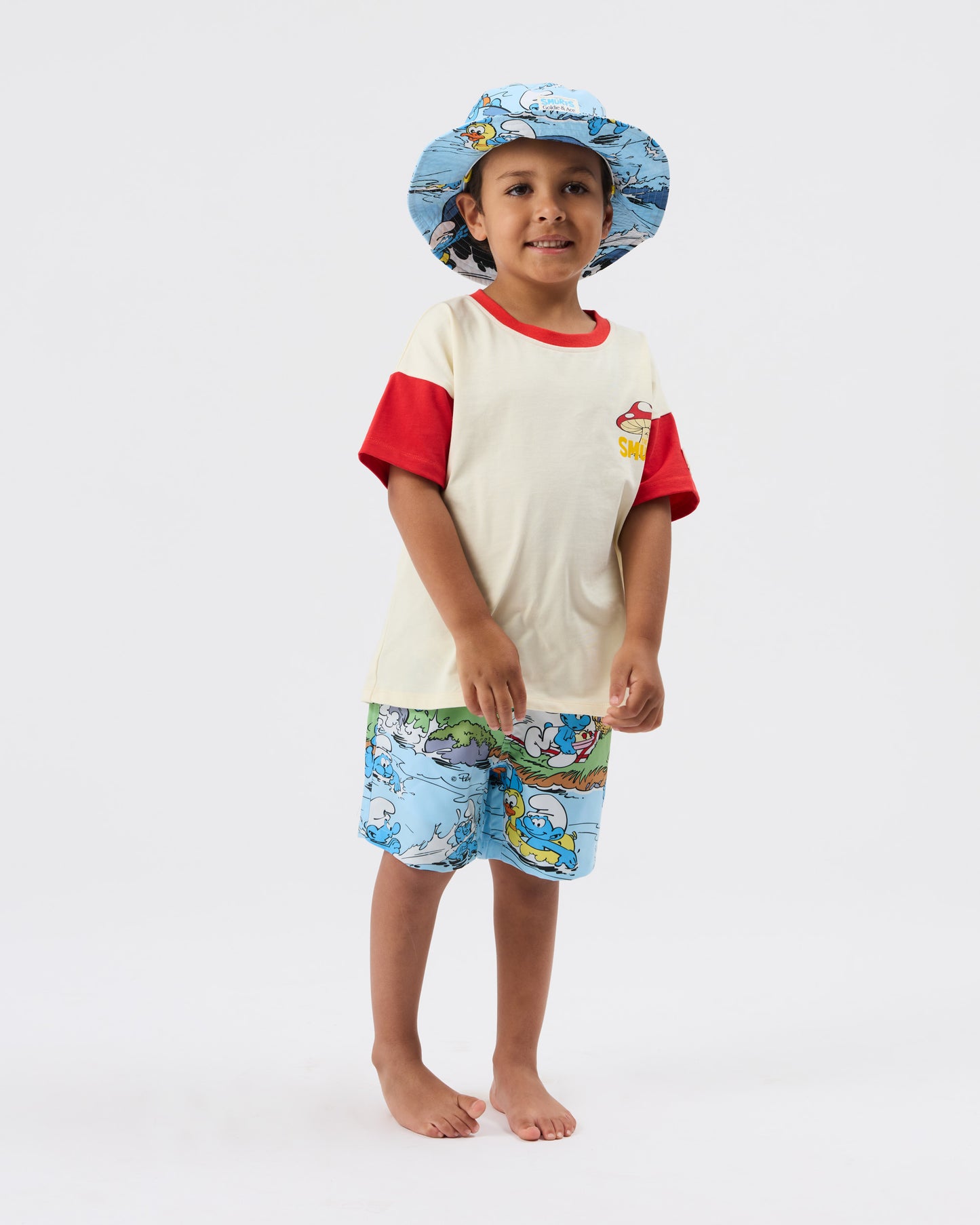 Goldie + Ace The Smurfs Splash Boardshort