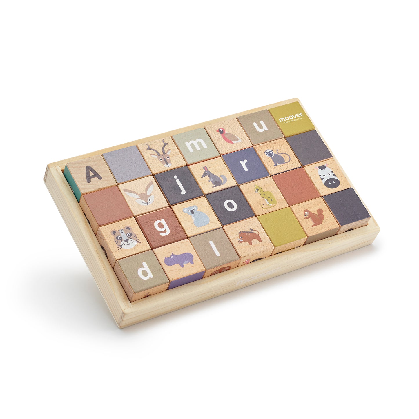 Moover Wooden Alphabet Blocks Safari