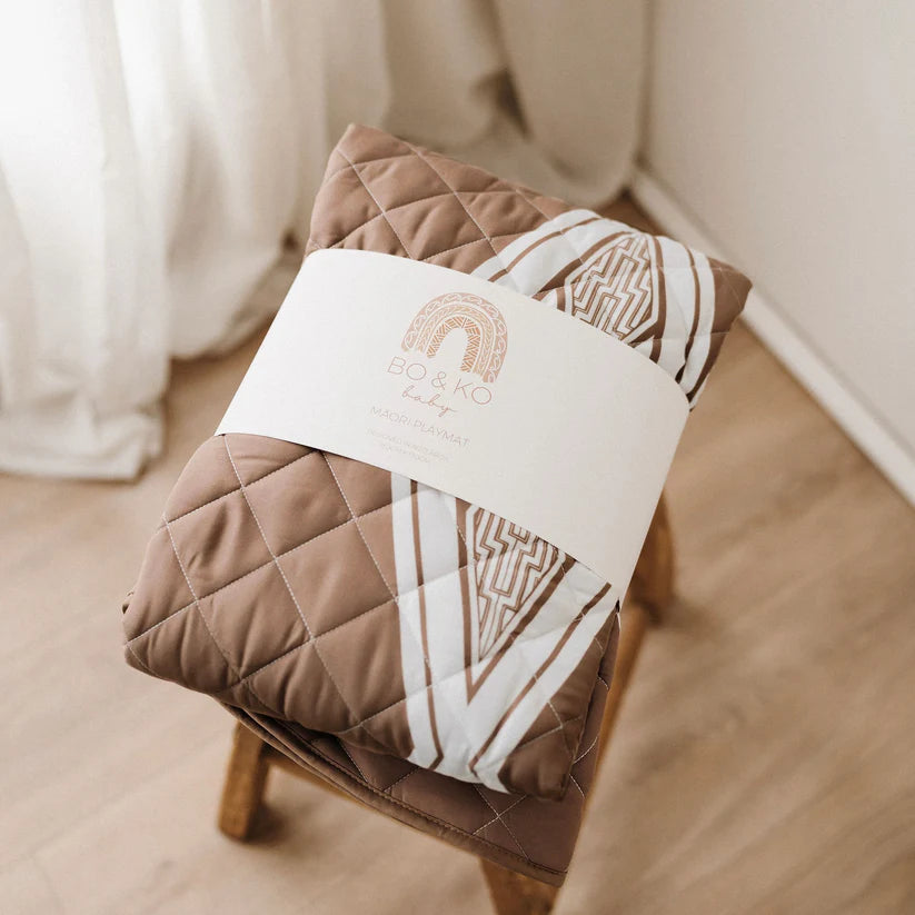 Bo & Ko Māori Playmat Ō Whakatō Cocoa