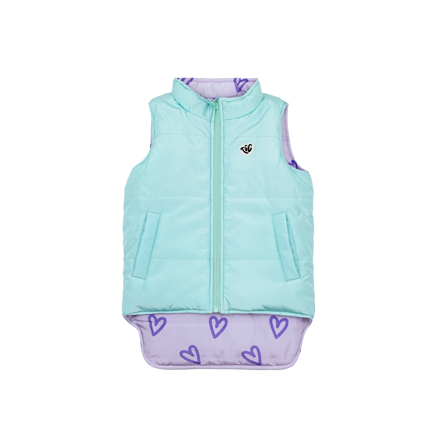 The Girl Club TGC Reversible Puffer Vest