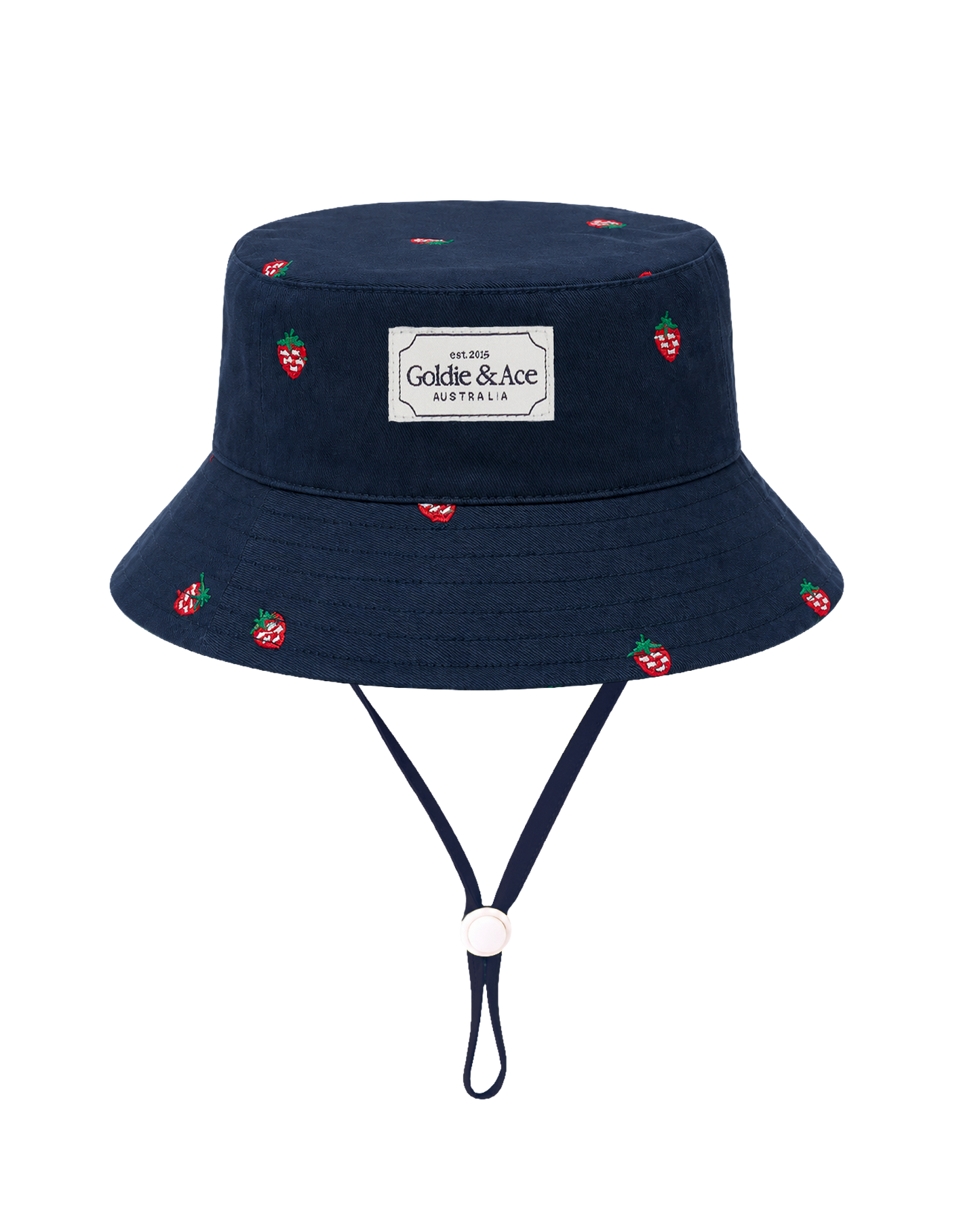 Goldie + Ace Mini Strawberry Embroidered Bucket Hat