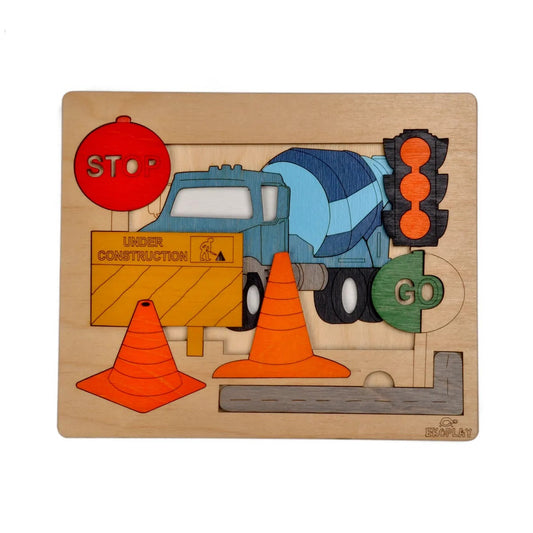 EKOPLAY Puzzle Road Construction