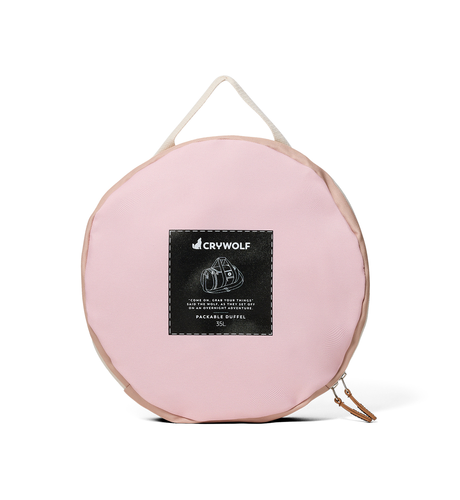 Crywolf Packable Duffel Blush Colourblock