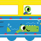 The Wheels On The Bus Shaped Board Book