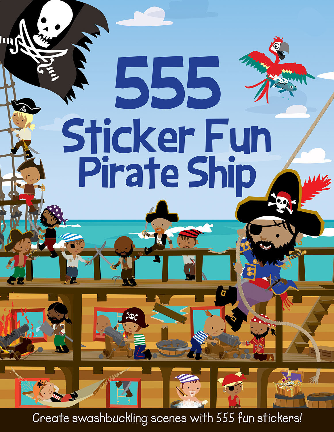 555 Sticker Fun Pirate Ship