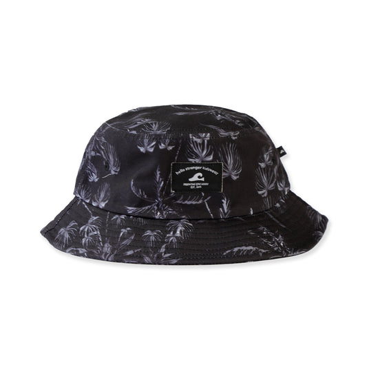 Hello Stranger Bucket Hat Black Palms