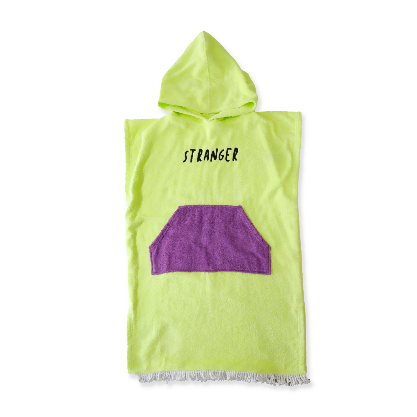 Hello Stranger Stranger Poncho Towel Lime