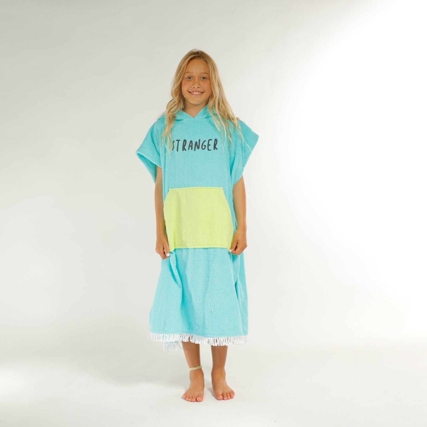 Hello Stranger Stranger Poncho Towel Turquoise