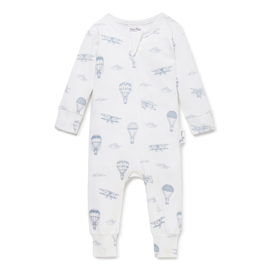 Aster & Oak Air Balloon Zip Romper