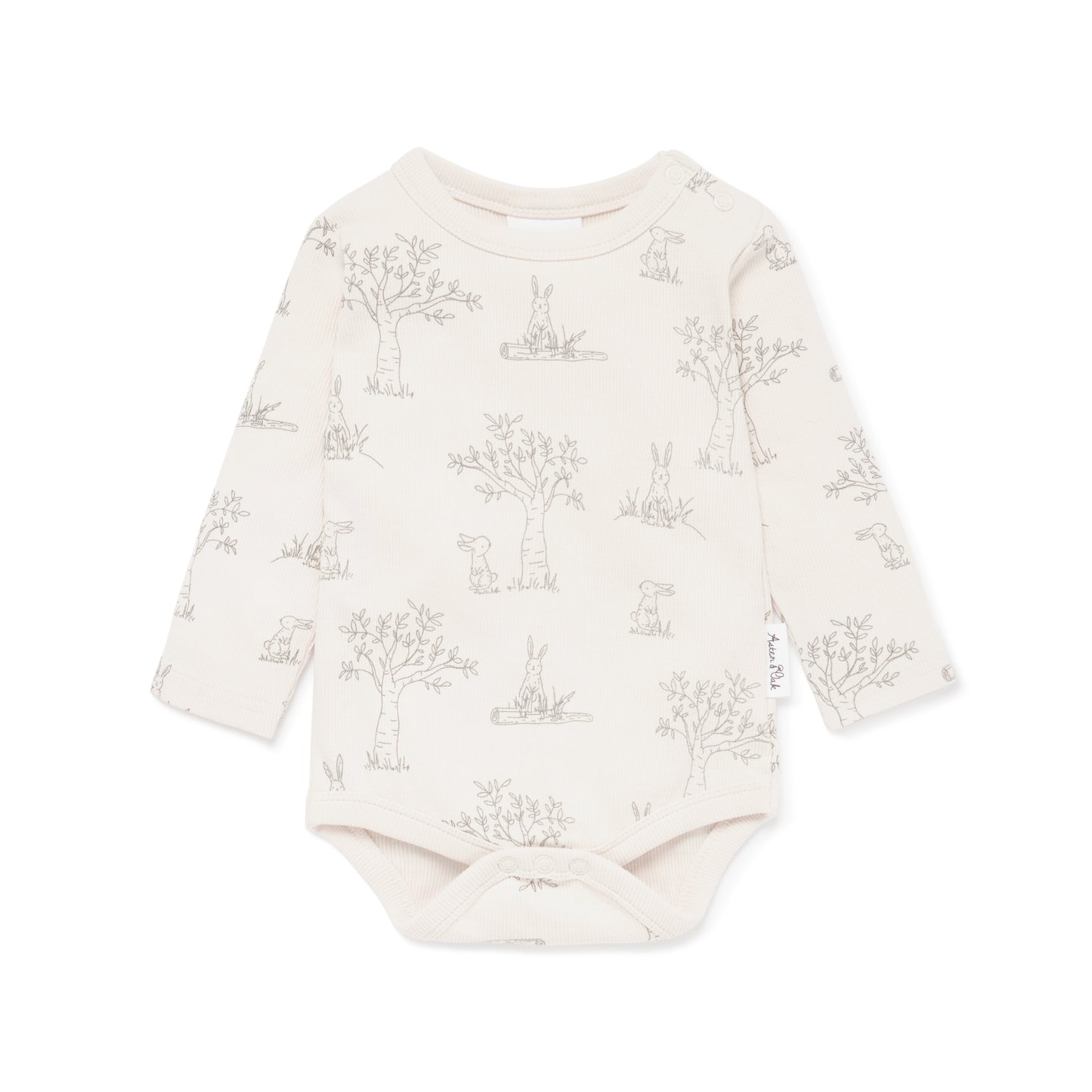 Aster & Oak Bunny Luxe Rib Onesie