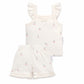 Aster & Oak Cherry Ruffle Set Natural