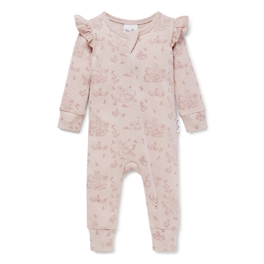 Aster & Oak Duck Family Zip Romper