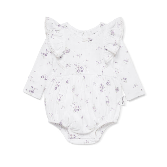 Aster & Oak Grace Floral Bubble Romper