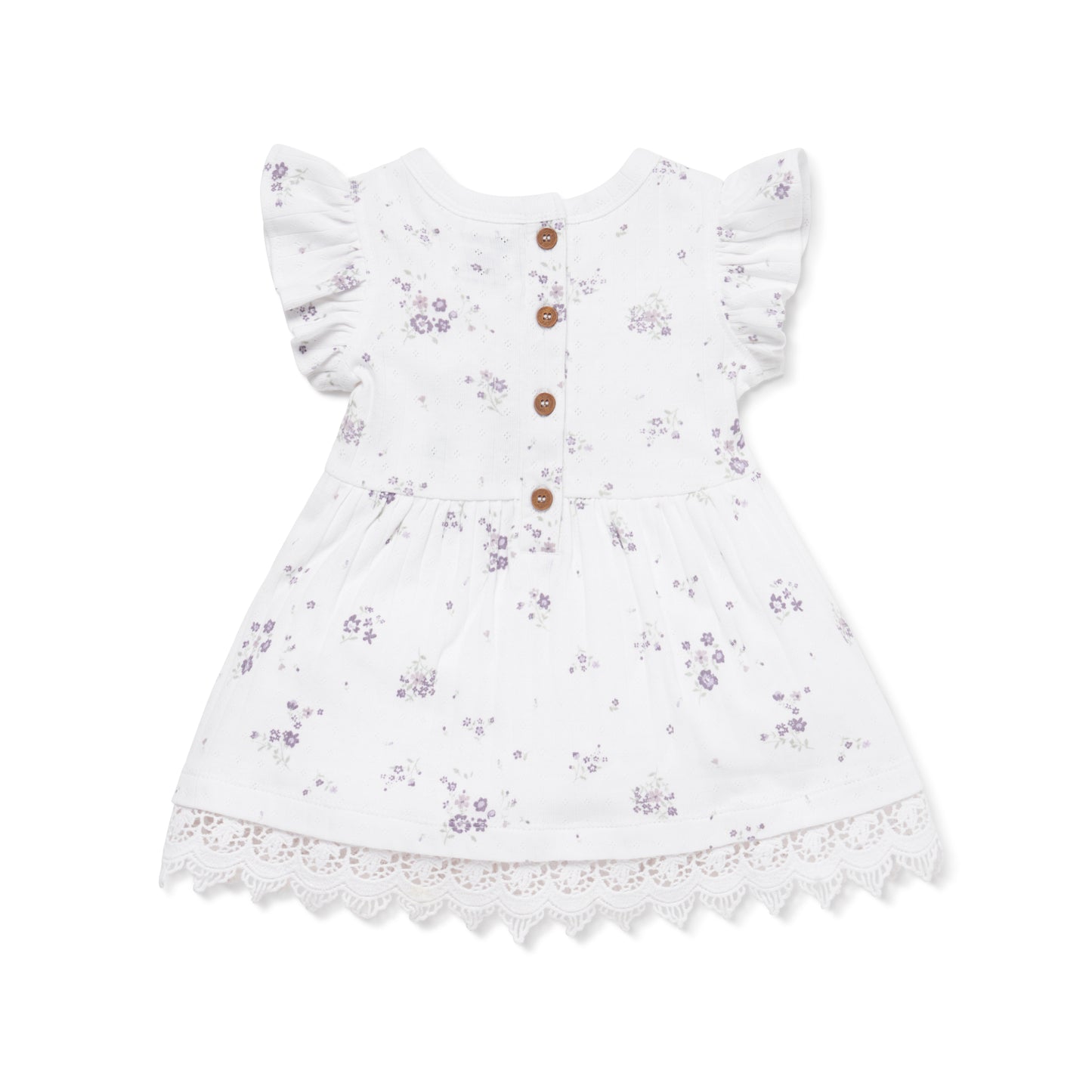 Aster & Oak Grace Floral Ruffle Dress