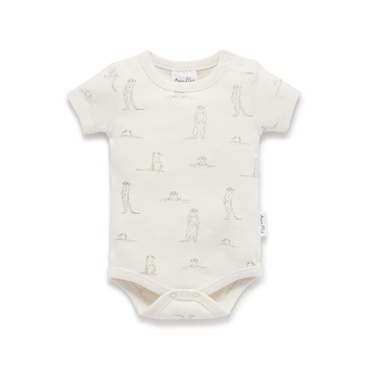 Aster & Oak Meerkat Rib AOP Onesie *Pre-order*