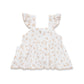 Aster & Oak Sable Floral Muslin Top