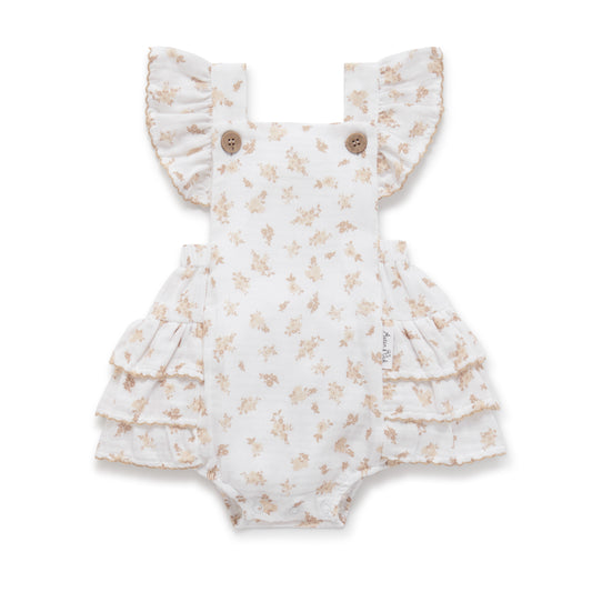 Aster & Oak Sable Floral Muslin Playsuit *Pre-order*