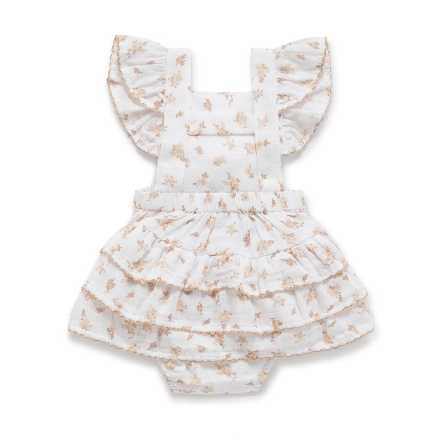 Aster & Oak Sable Floral Muslin Playsuit