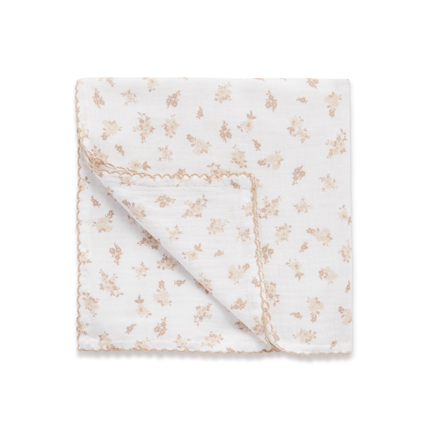 Aster & Oak Sable Floral Muslin Wrap