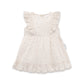 Aster & Oak Sofia Floral Ruffle Dress Ivory