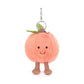Jellycat Amuseables Peach Bag Charm