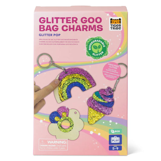 Tiger Tribe Glitter Goo Crowns - Bag Charms