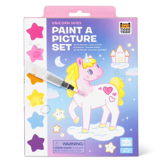 Tiger Tribe Paint a Picture Set Unicorn Skies