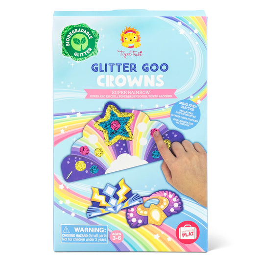 Tiger Tribe Glitter Goo Crowns - Super Rainbow