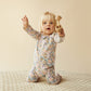 Wilson & Frenchy Organic Zipsuit with Feet Tiny Bloom