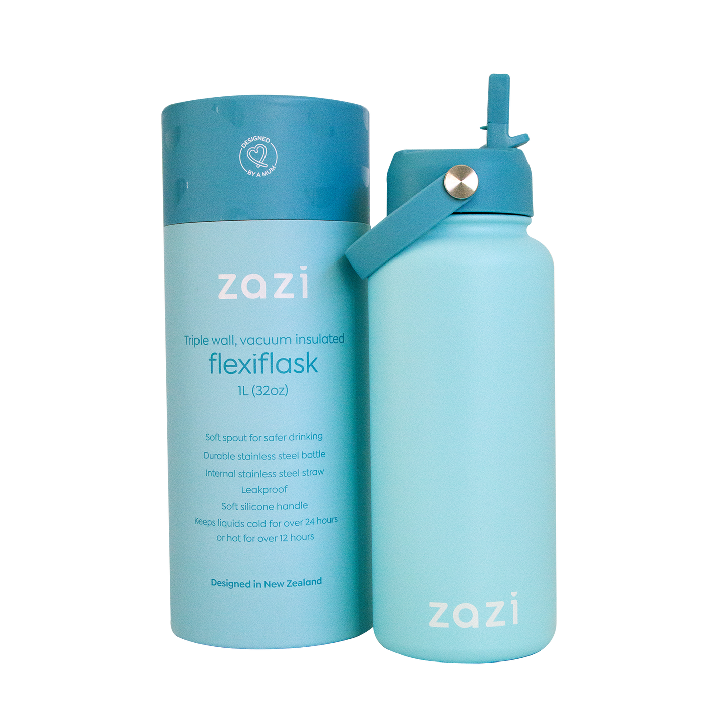 Zazi Flexiflask 1L Ocean