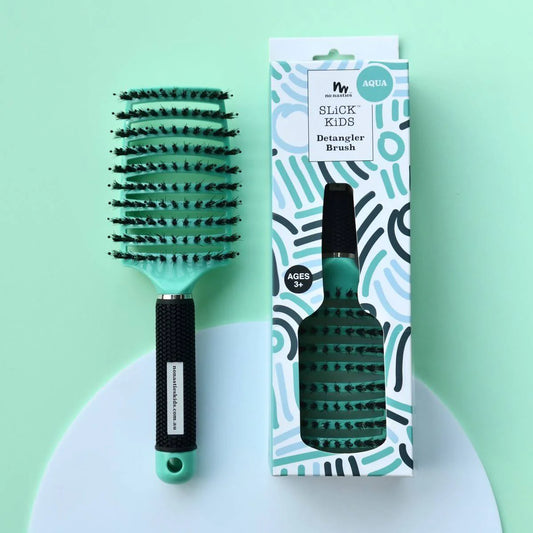 No Nasties Detangler Brush Aqua