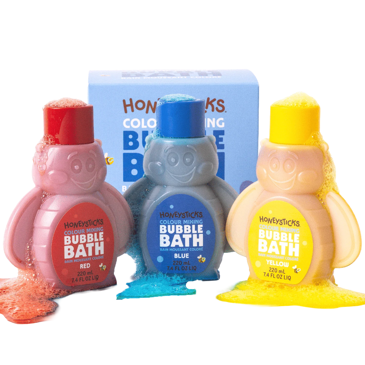Honeysticks Bubble Bath 220ml 3 pack
