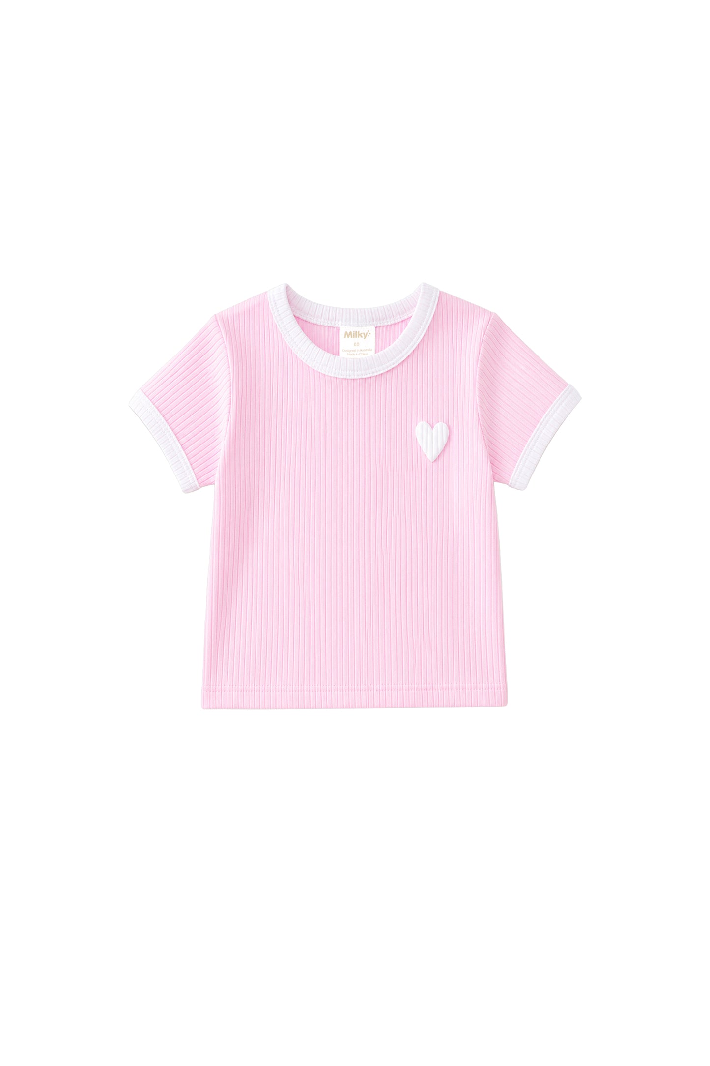 Milky Baby Bonbon Rib Tee
