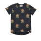 Band of Boys Navy Wash Burger Repeat Tee