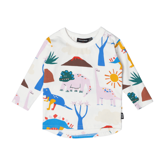 Rock Your Baby Dino Sun Baby Long Sleeve Tee