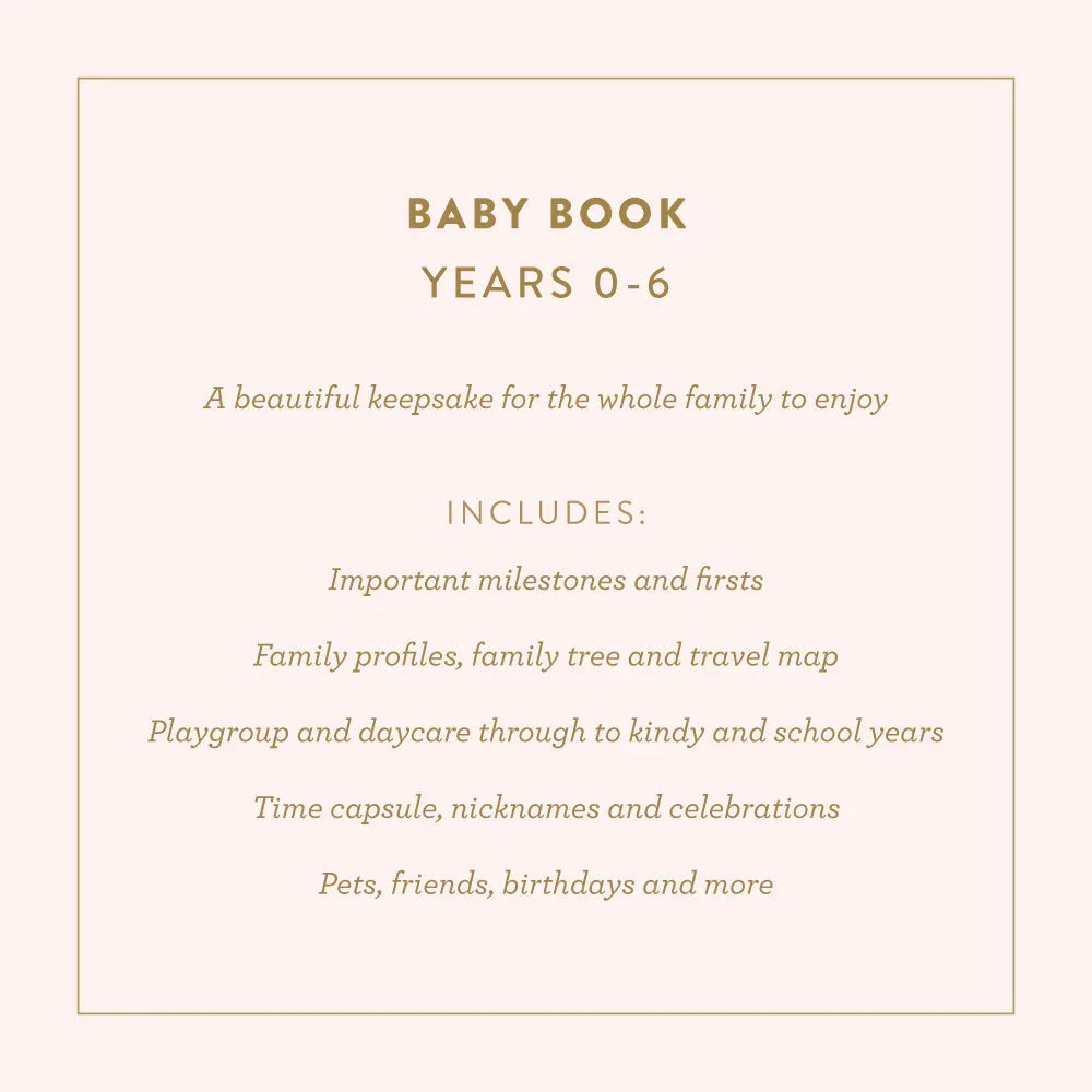 Baby Book Sage Stripe - 3rd Edition