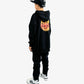 Band of Boys Fleece Trackies Black