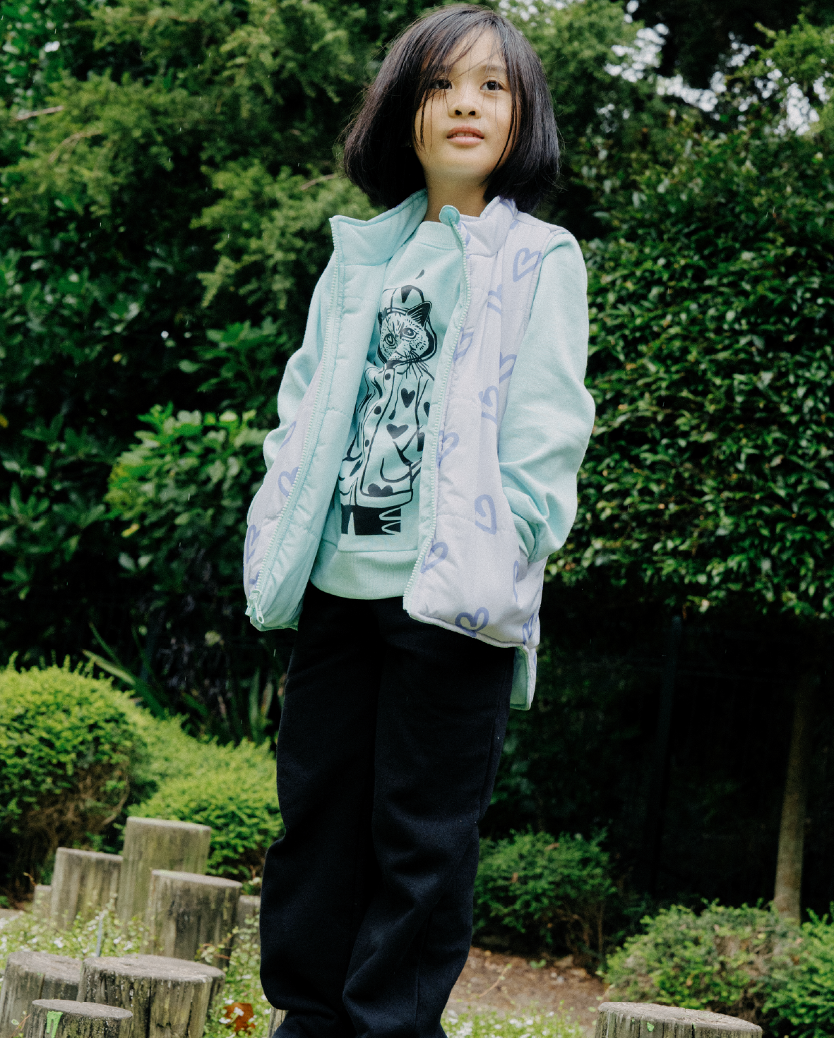 The Girl Club Wide Leg Fleece Lounge Pants Black