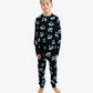 Band of Boys Black Waffle Smile Winter PJs